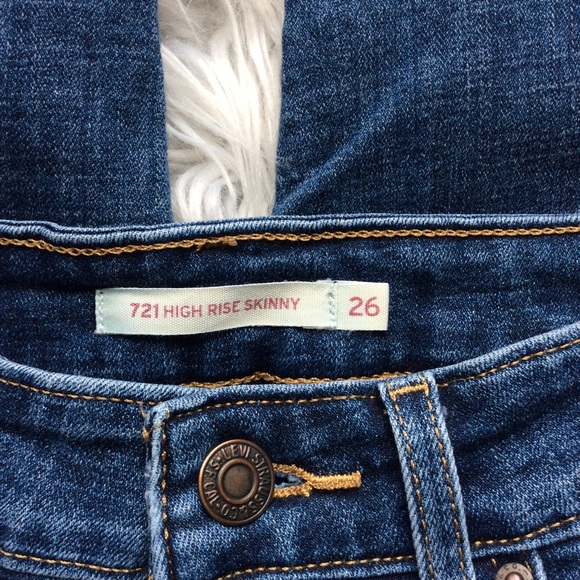 🎈SALE🎈⭐️HP ⭐️Levi’s 721 High Rise Skinny Jeans - Picture 9 of 12